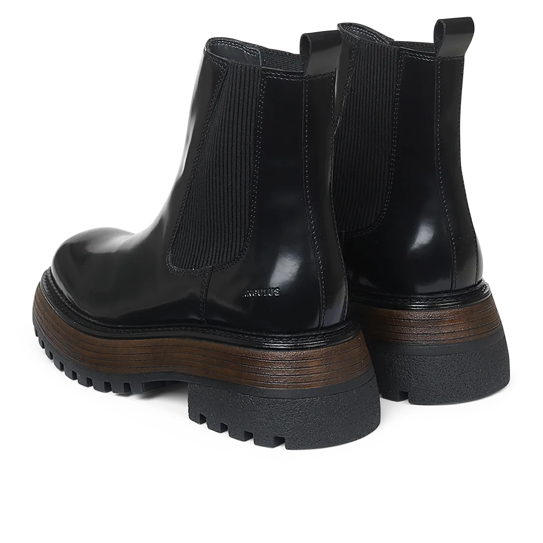 Angulus Platform Chelsea støvle dame chunky sort
