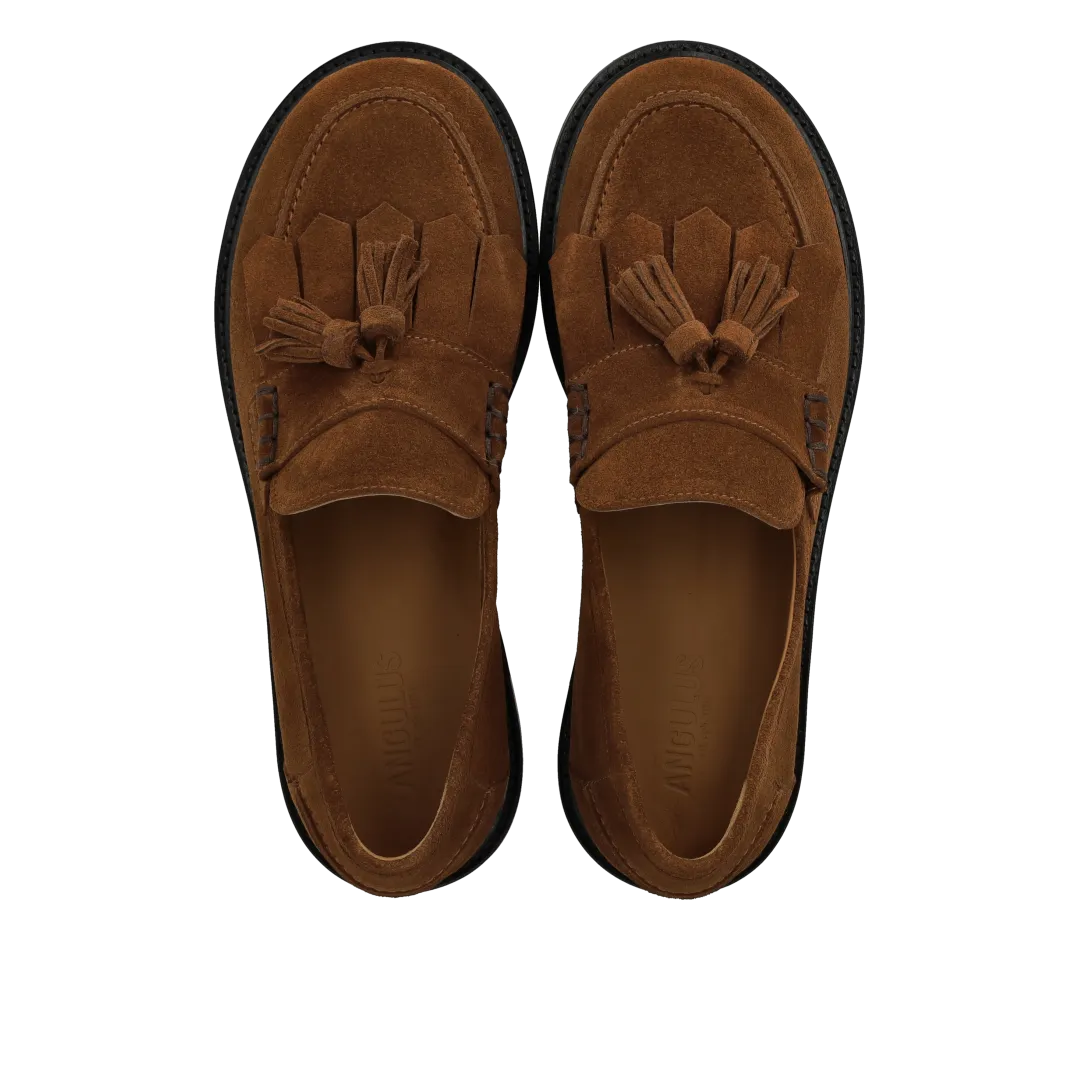 Angulus Loafer bred dame frynser kvast