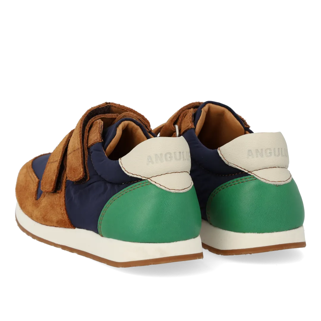 Angulus Running sneaker colour-block velcro