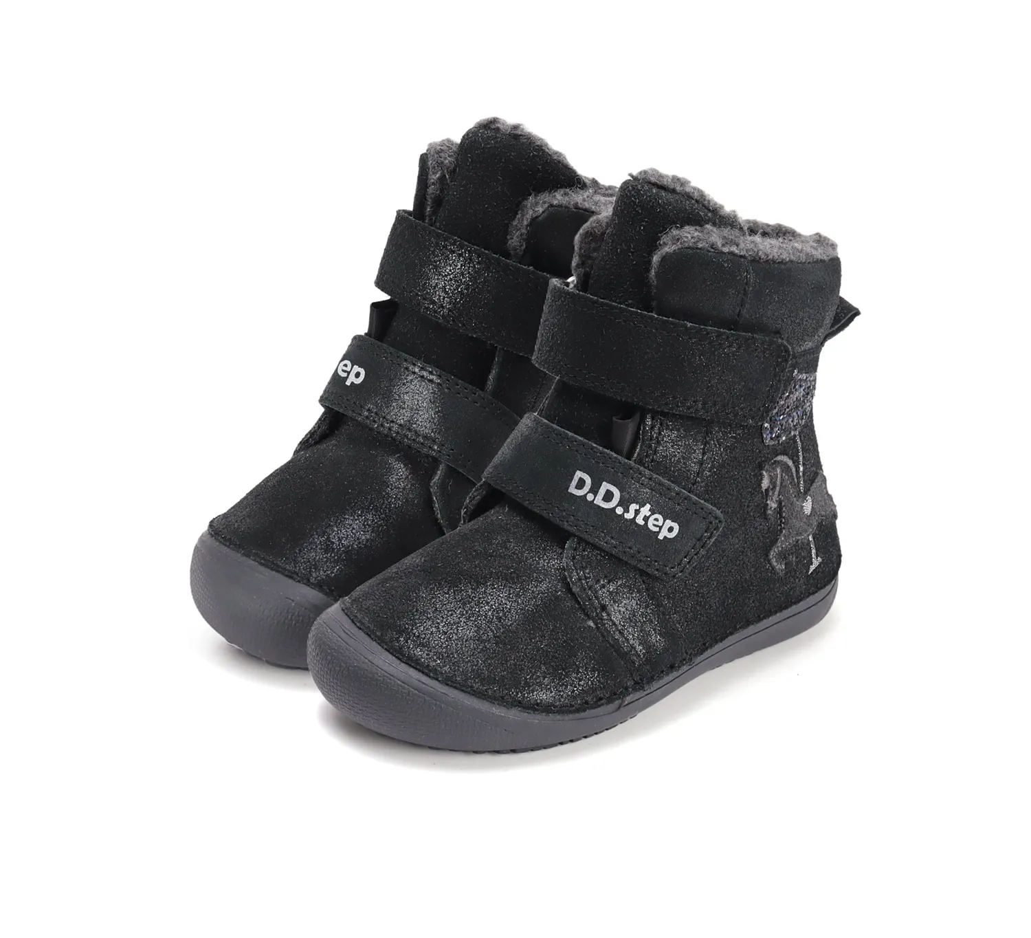DD Step W063-52985A barfods vinterstøvle pige foret