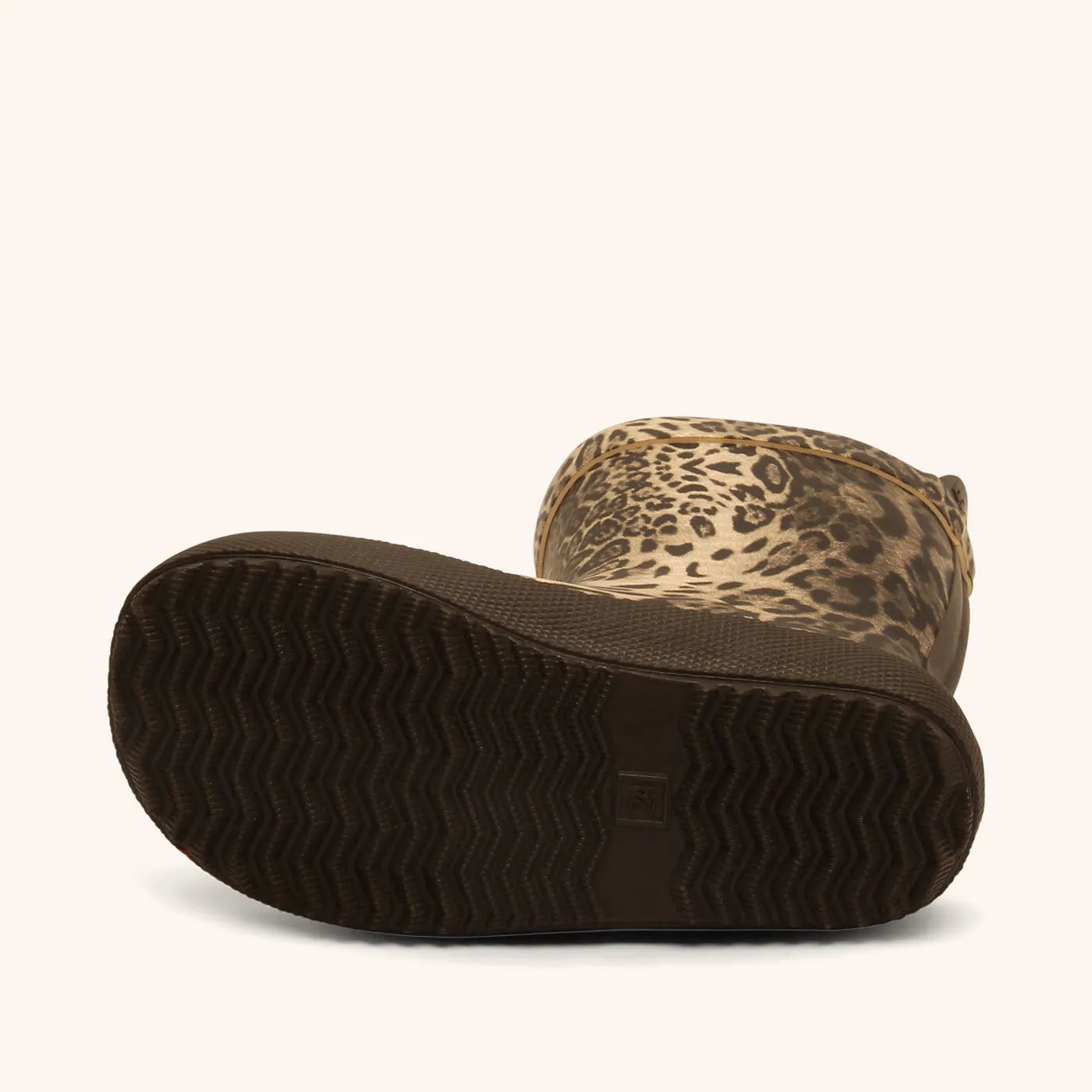 Bisgaard Scandinavia gummistøvle leopard brun bomuld