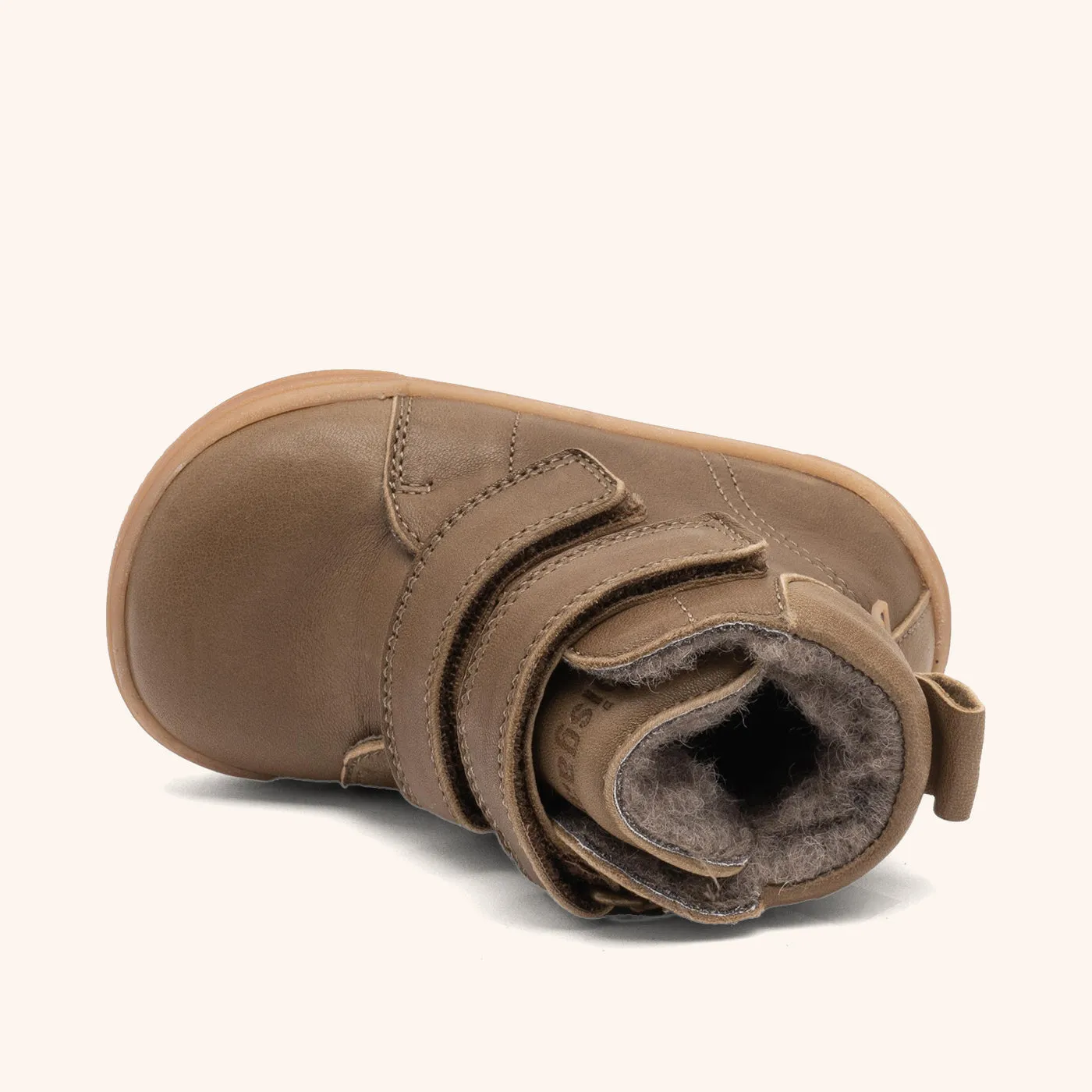 Bisgaard Barefoot Helmut Tex vinterstøvle khaki vandtæt