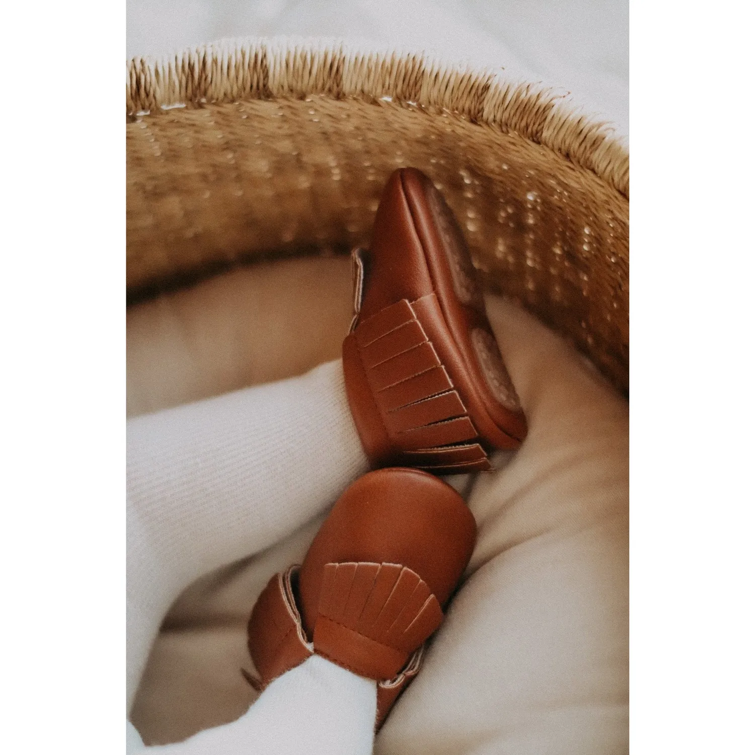 BabyMocs Neutral Mocs mokkasin mørkebrun fleksibel sål