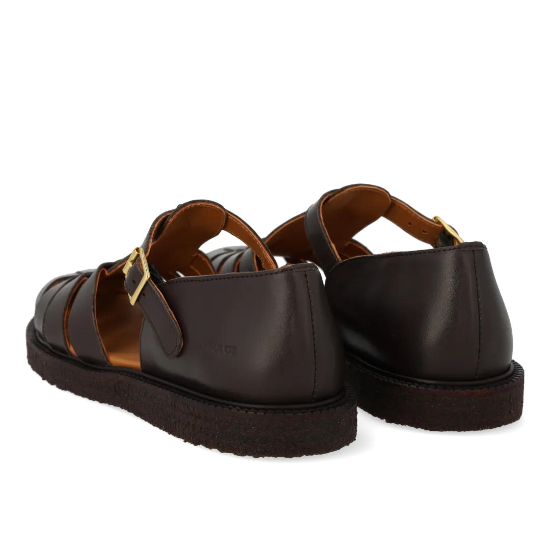 Angulus Klassisk Fisherman Sandal Dame lædersandal