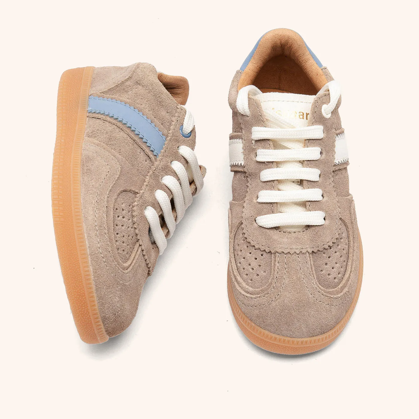 Bisgaard Penny sneakers brown kontraststriber