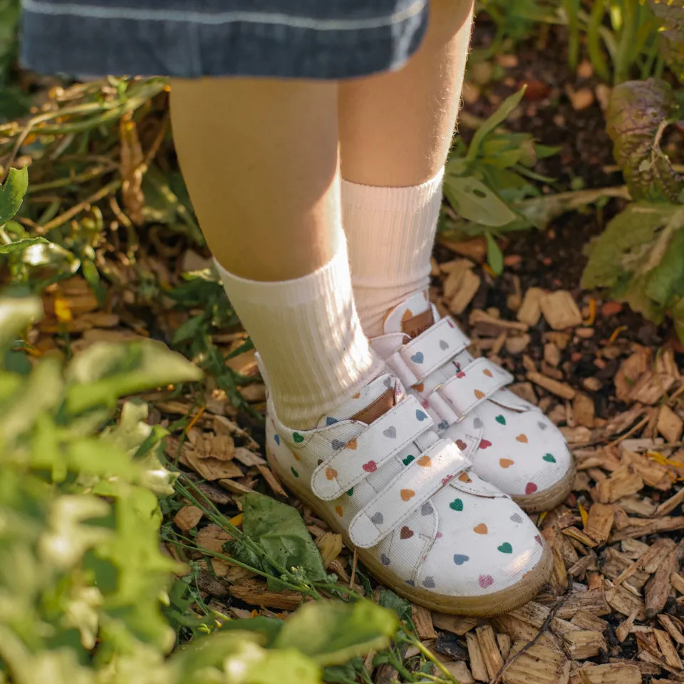 Angulus klassisk sneakers kanvas velcro recycled
