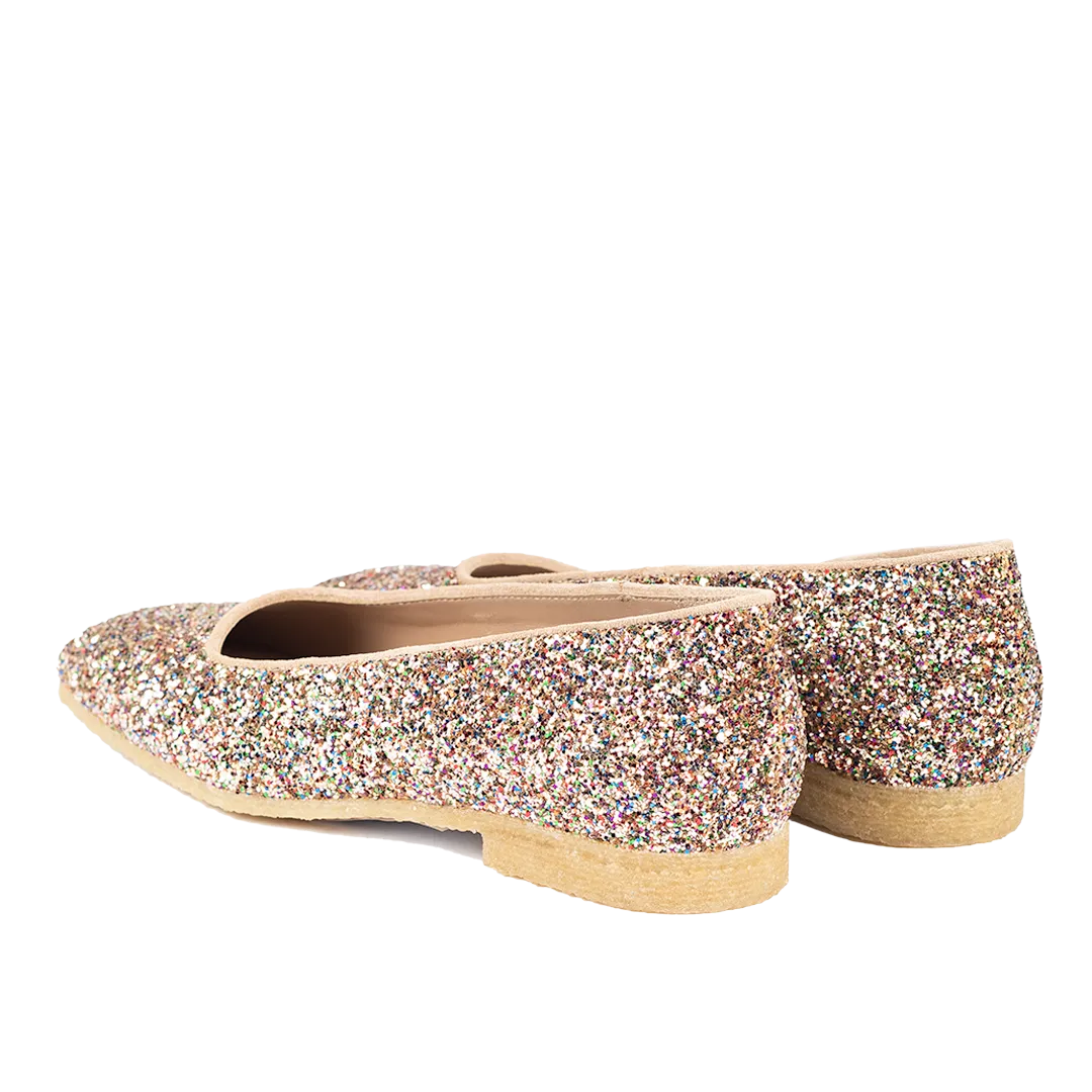 Angulus Glitter Ballerina firkantet snude fest