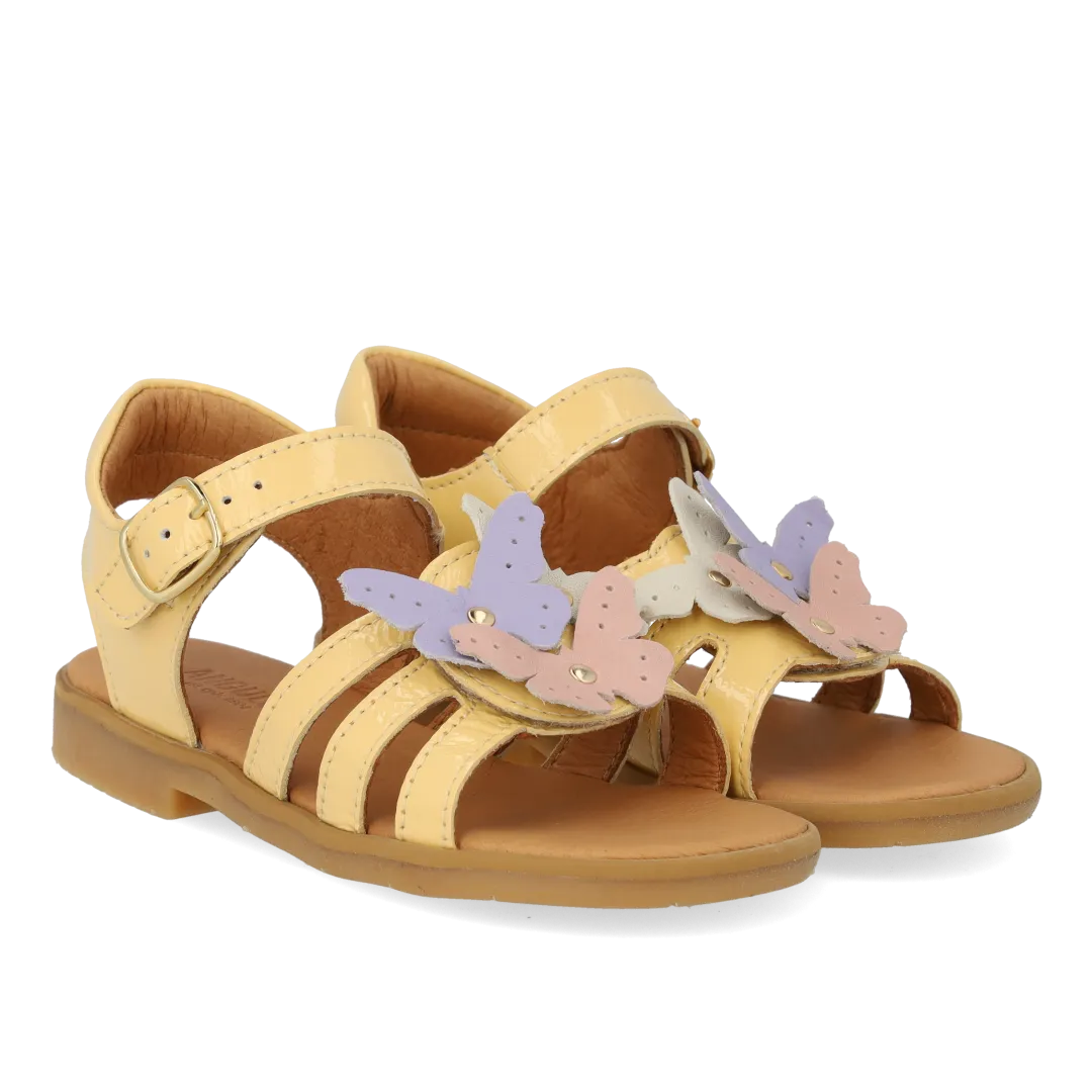 Angulus sandal sommerfugl lak sandal velcro