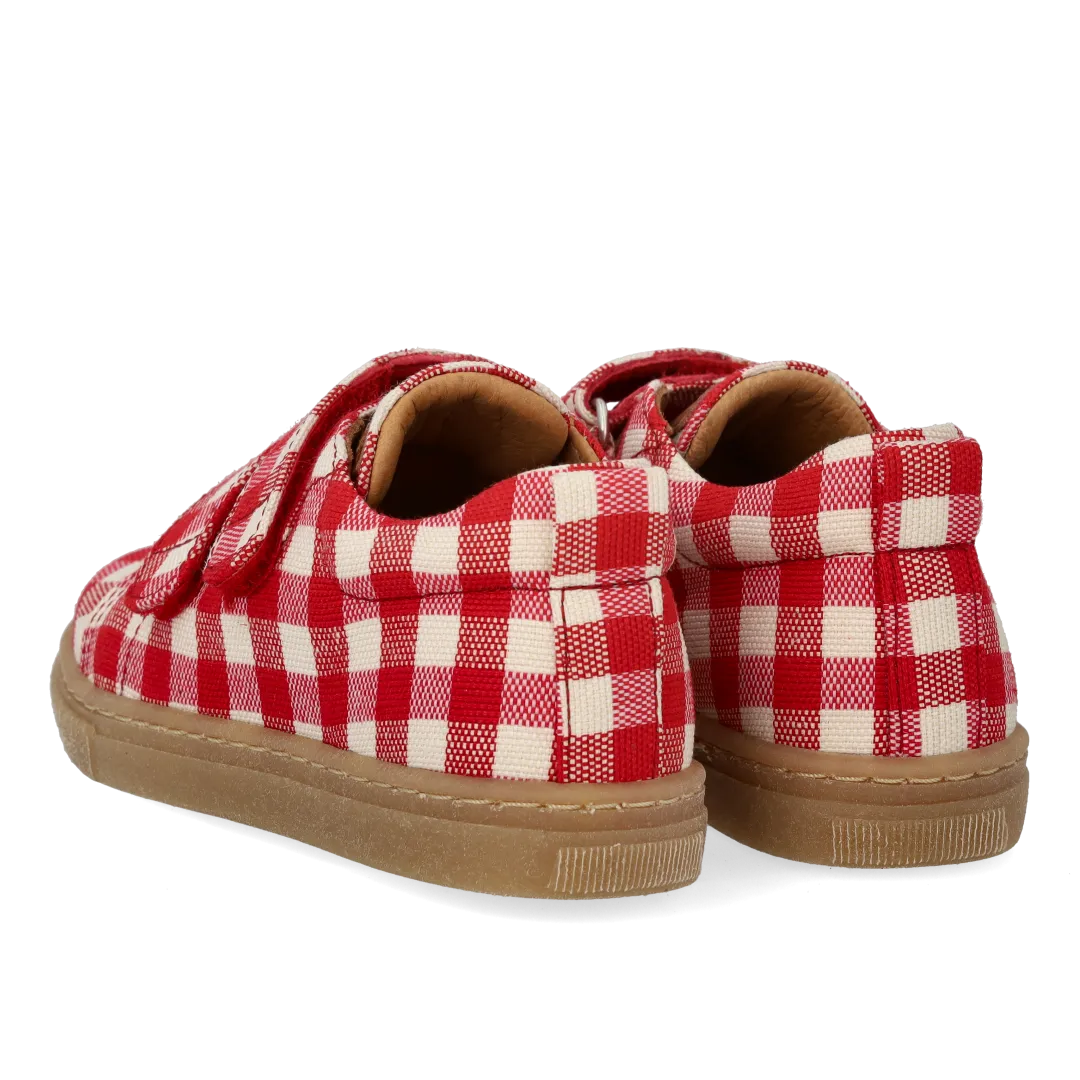 Angulus Sneaker recycled kanvas velcro børn