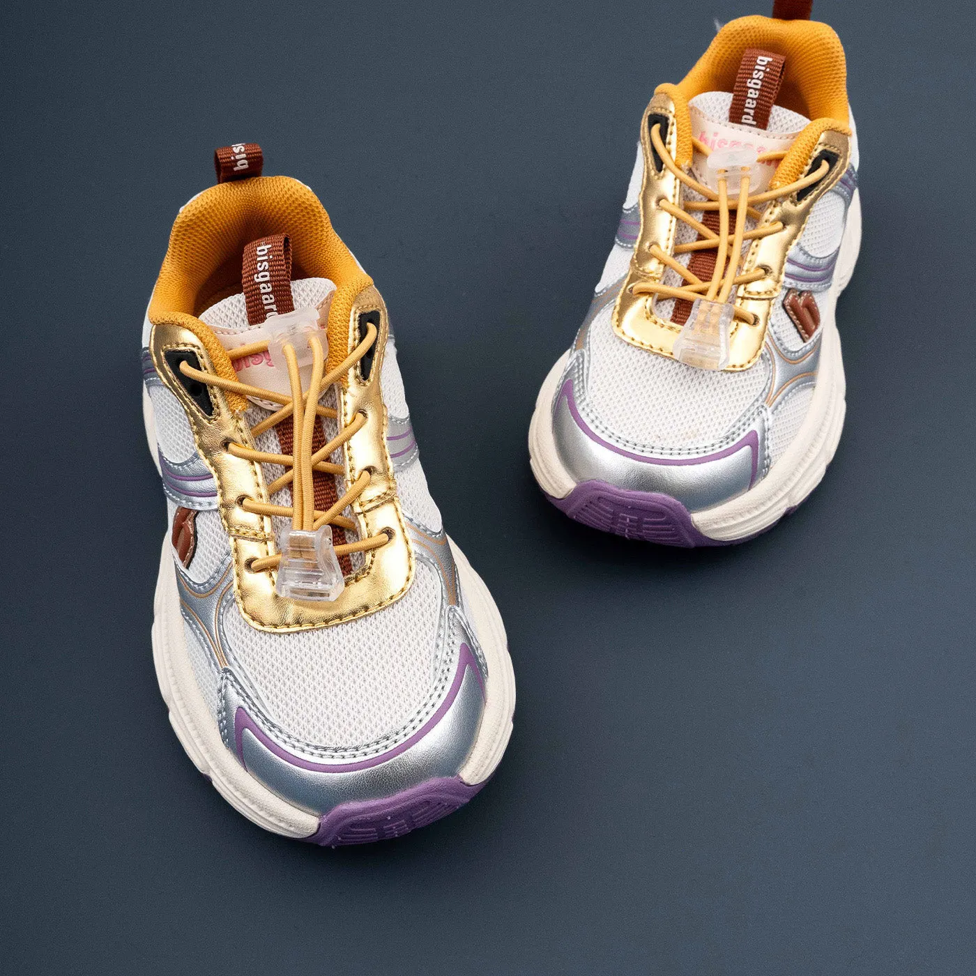 Bisgaard Hamilton sneaker sølv tekstil