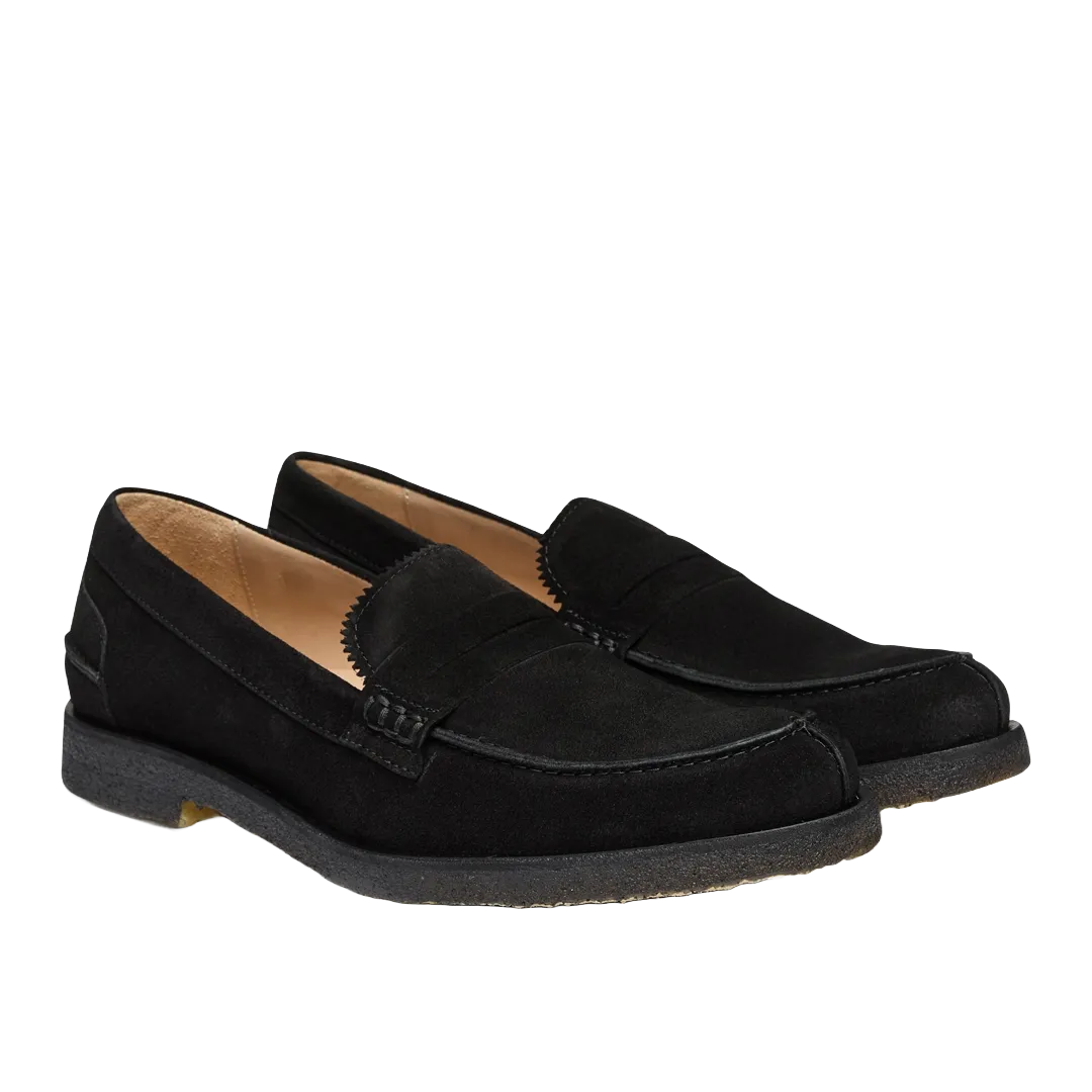 Angulus Penny loafer herresko skind mandelsnude