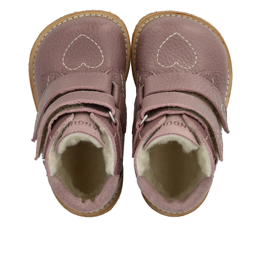 Angulus TEX-støvle Hjertedetalje Merino Uld 21-25