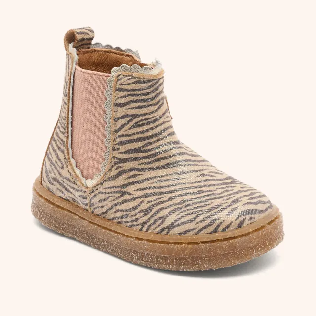 Bisgaard Siggi begyndersko zebra glitter guld