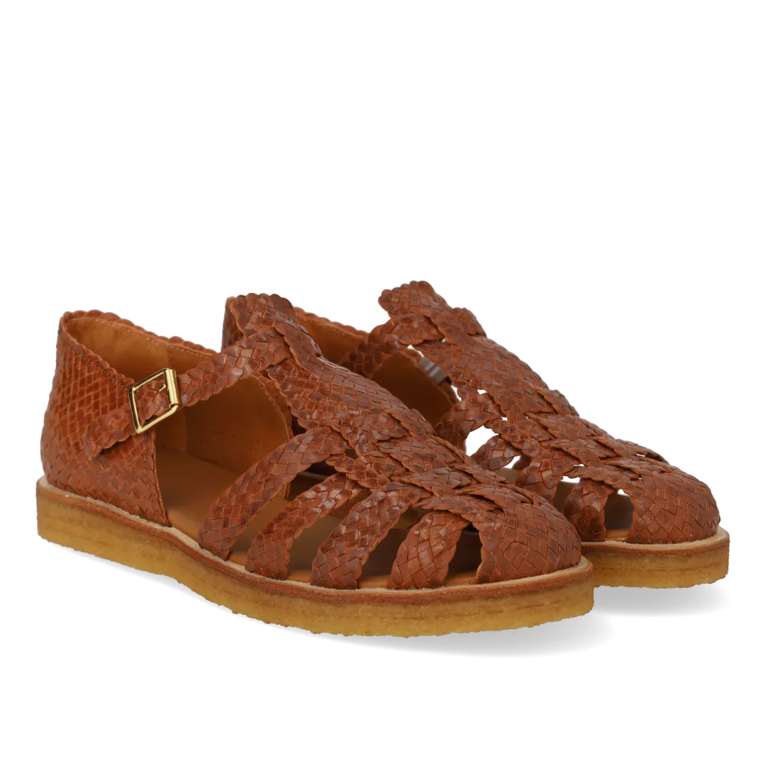 Angulus Fisherman sandal damesandal håndflettet læder