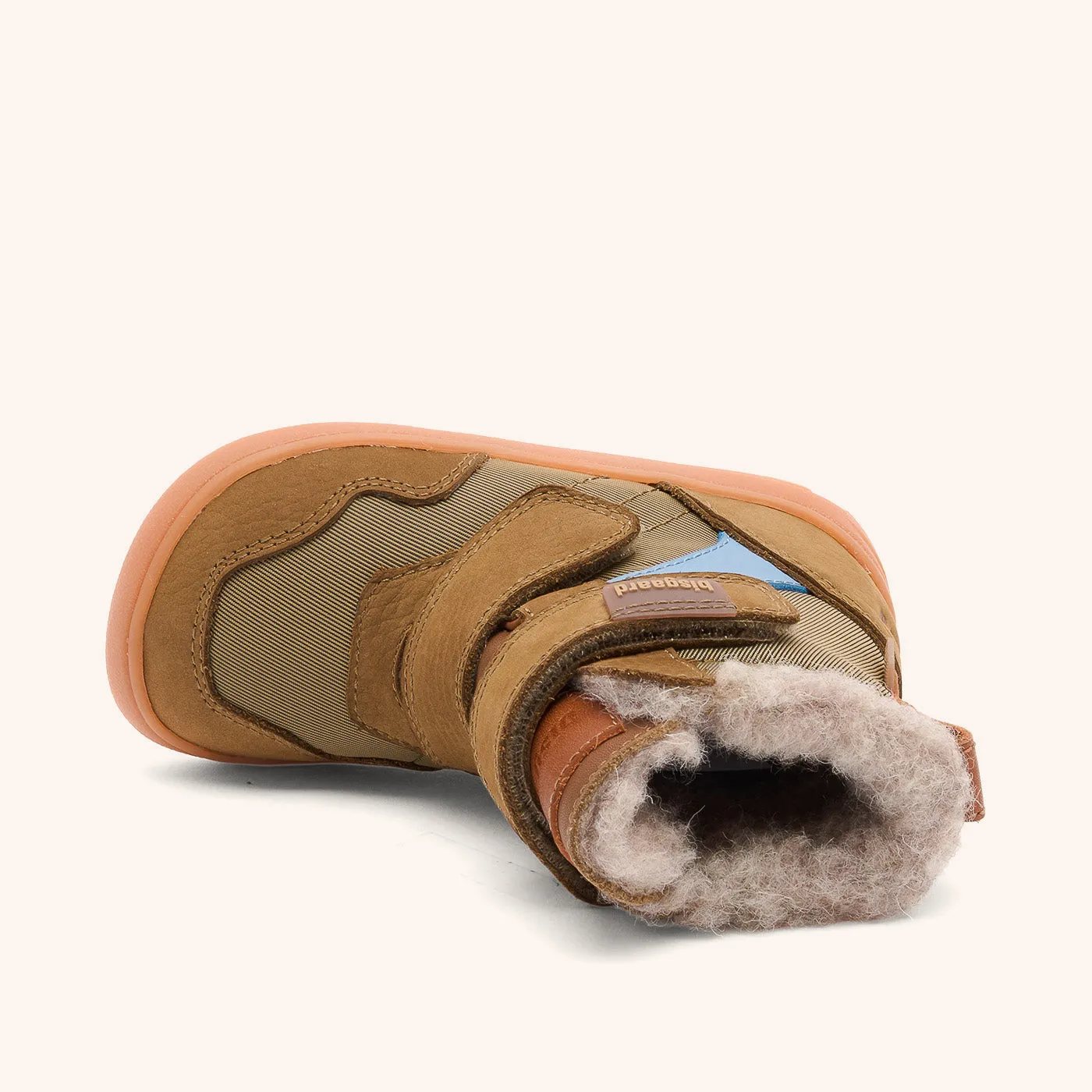 Bisgaard Barefoot Timo Tex vinterstøvle khaki