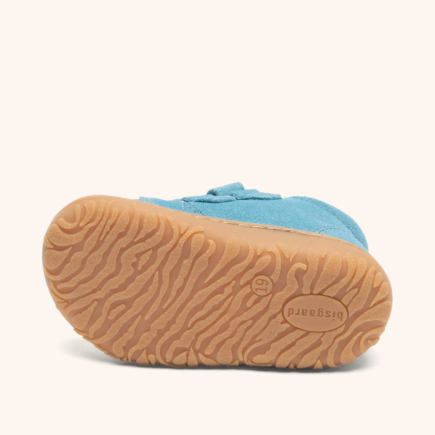 Bisgaard Hale V barfodssko Aqua Ambra læder
