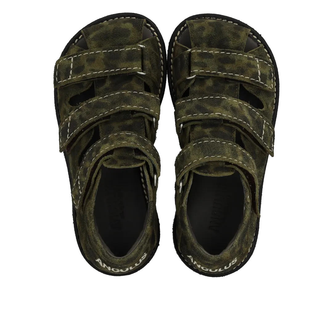 Angulus Sandal med stikningsdetaljer børnesandal rummelig