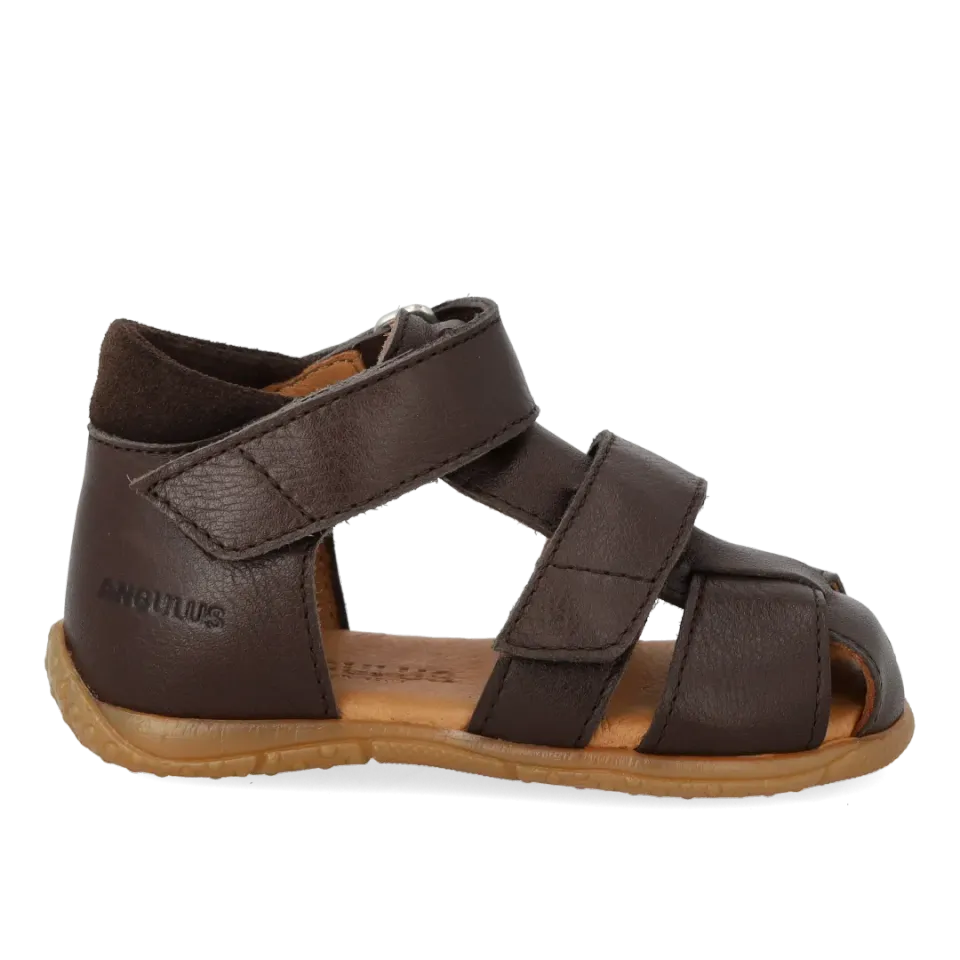 Angulus Sandal dobbelt velcro begyndersandal læder