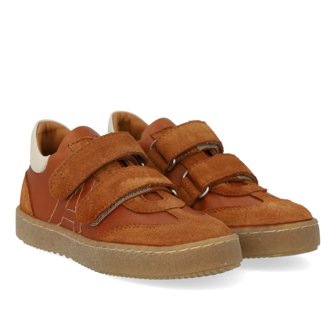 Angulus Sporty colour-block sneaker bernesko velcro leder