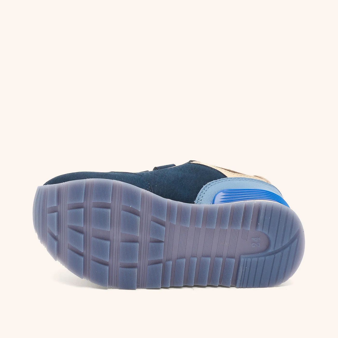 Bisgaard Winston sneaker navy ruskind alle sæsoner