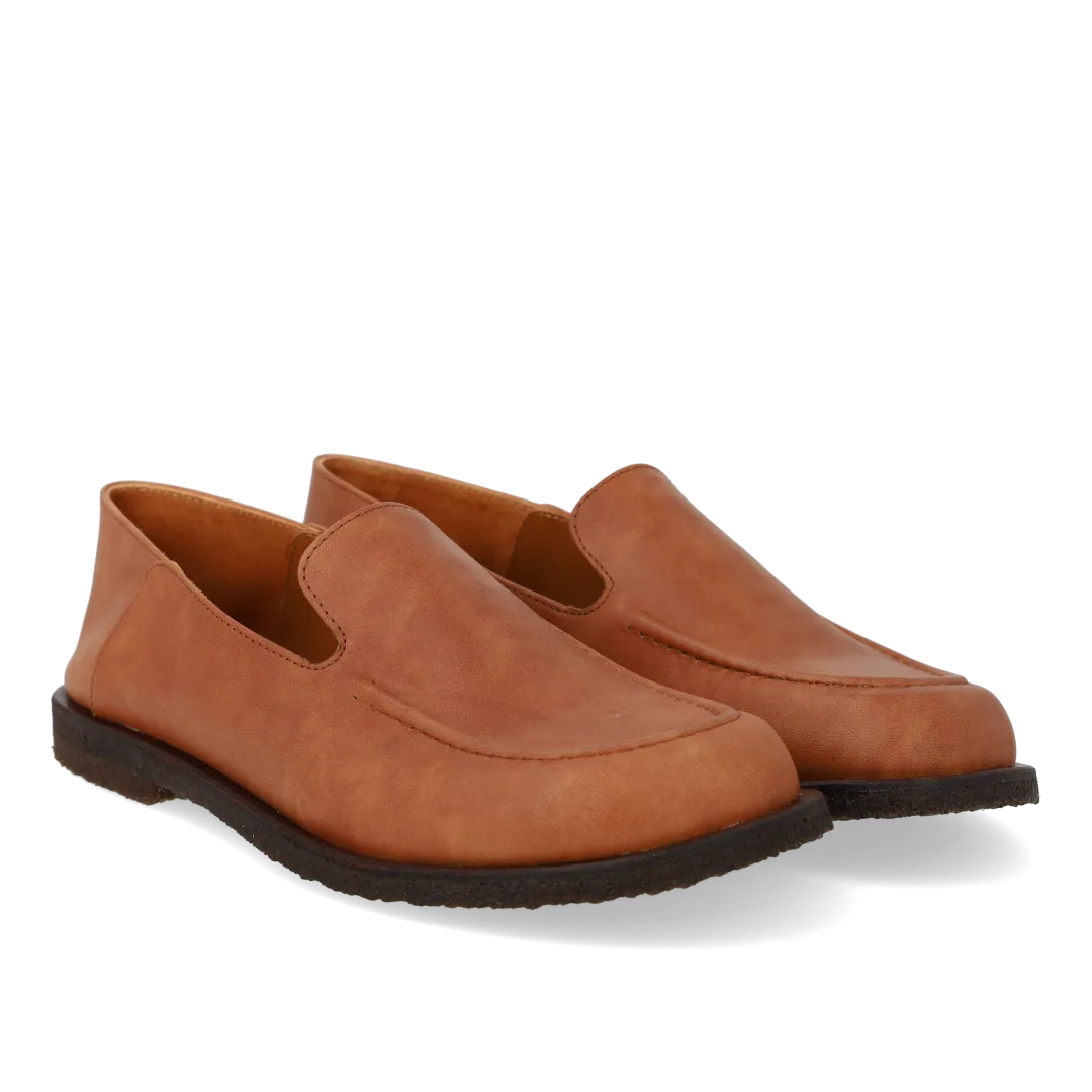 Angulus Loafer bred pasform brun dame