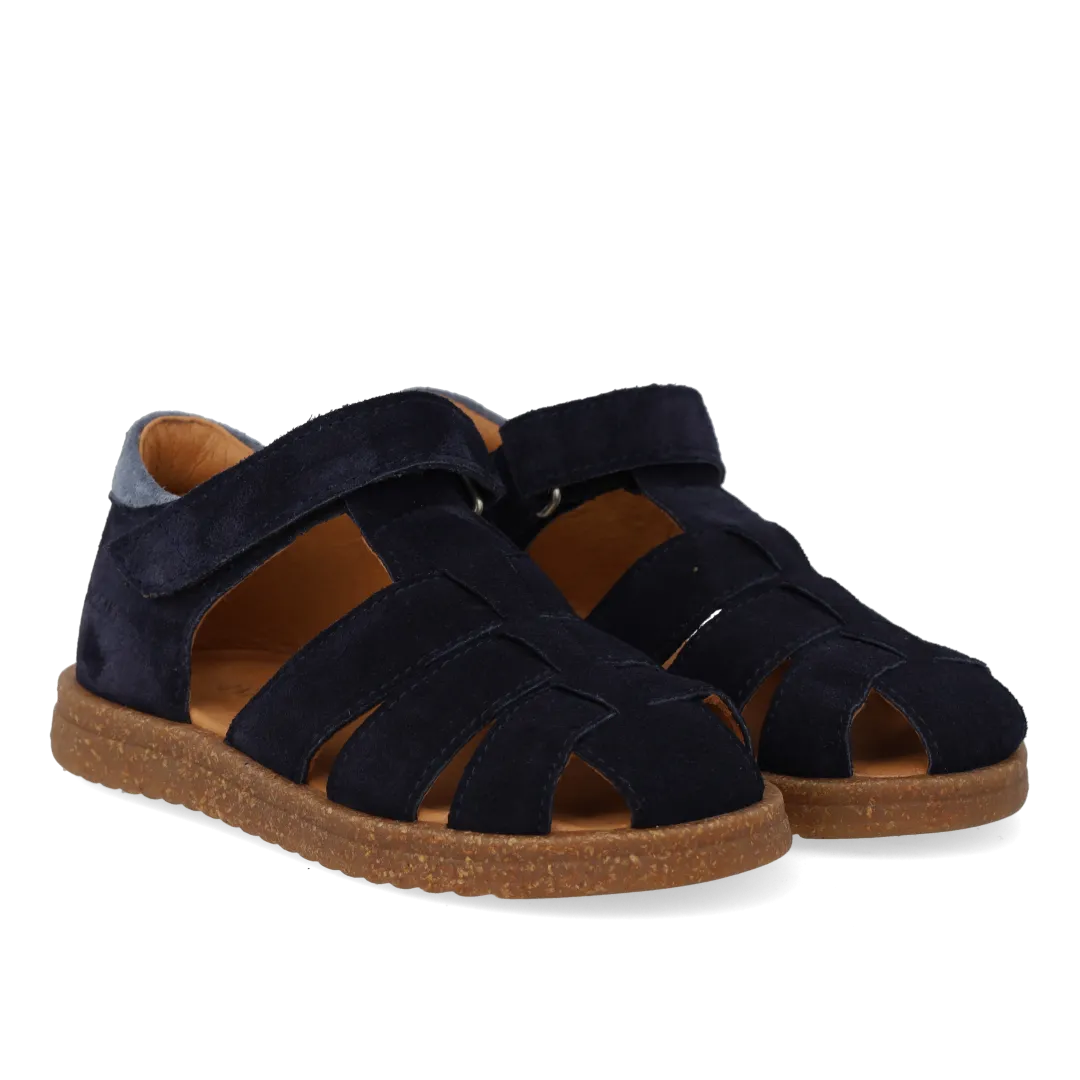 Angulus Sandal Velcrolukning Børnesandal Ruskind