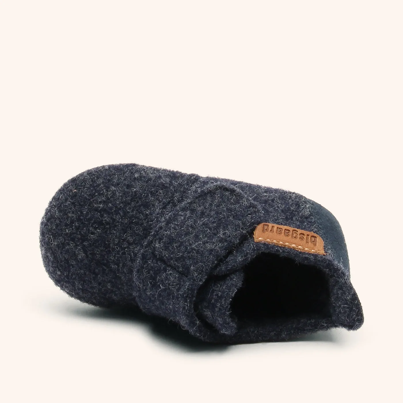 Bisgaard Baby Wool hjemmesko blå i uld