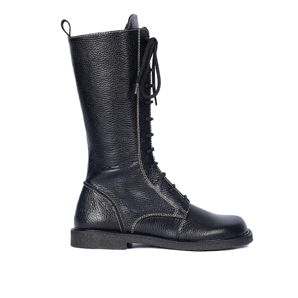 Angulus langskaftet snørestøvle bred pasform kontrast
