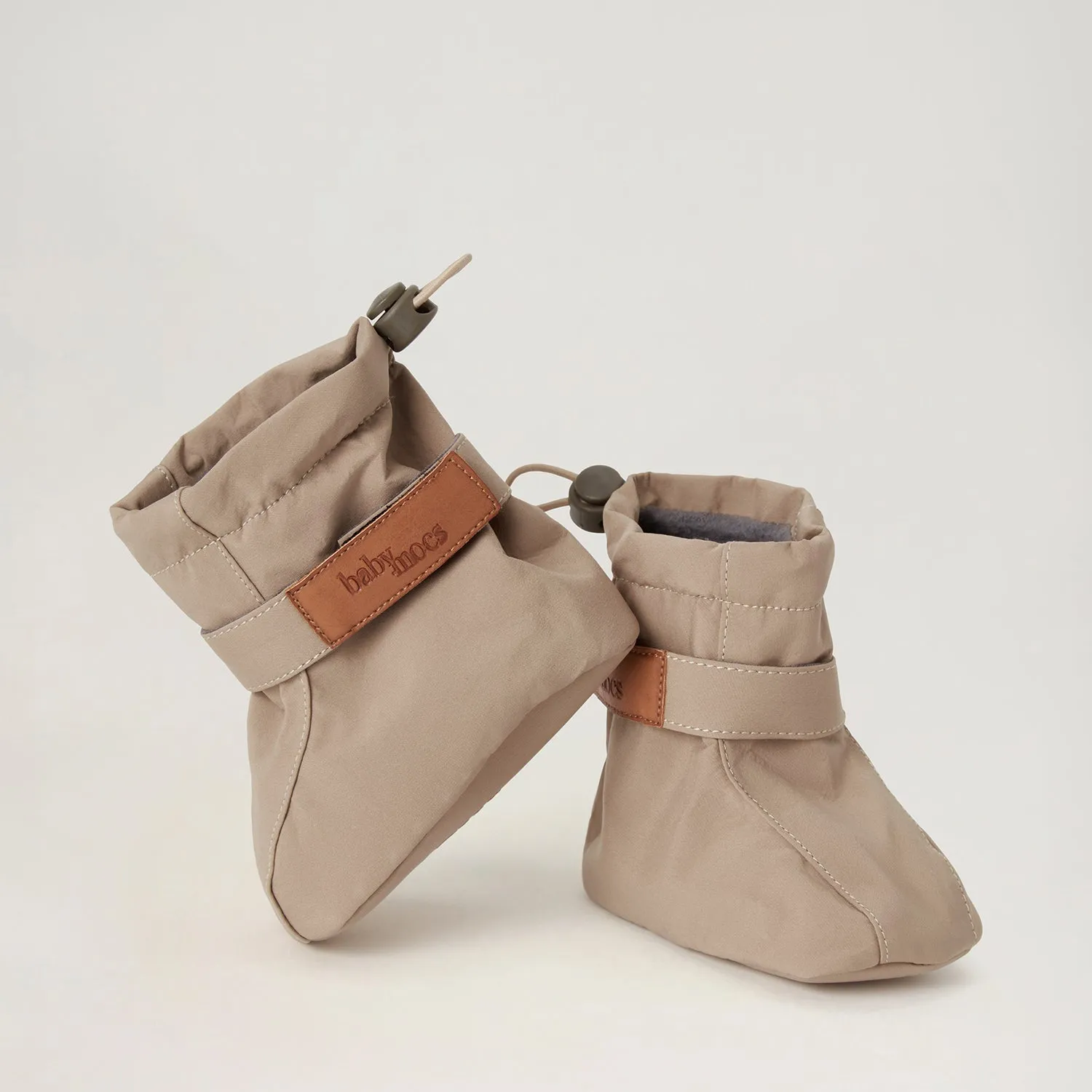BabyMocs Soft Boots vinterstøvler mørk beige foret
