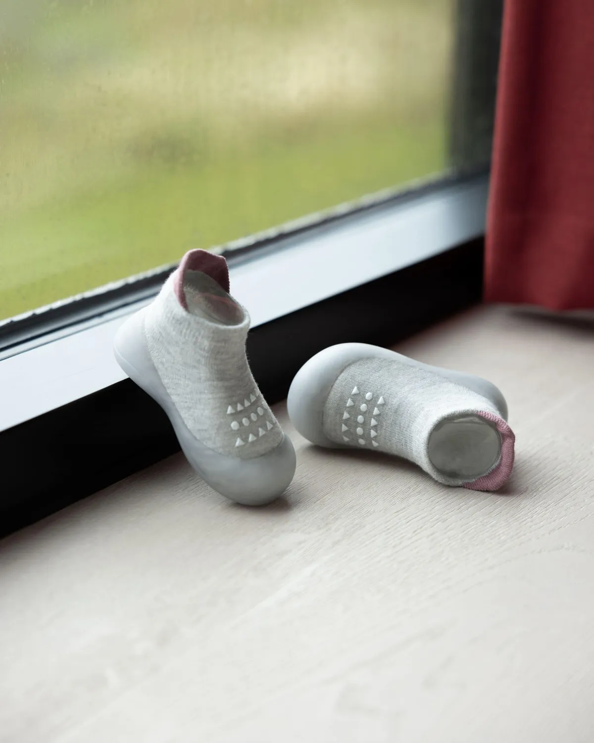 Minifus Figur begyndersko grå barfodssko 18/19