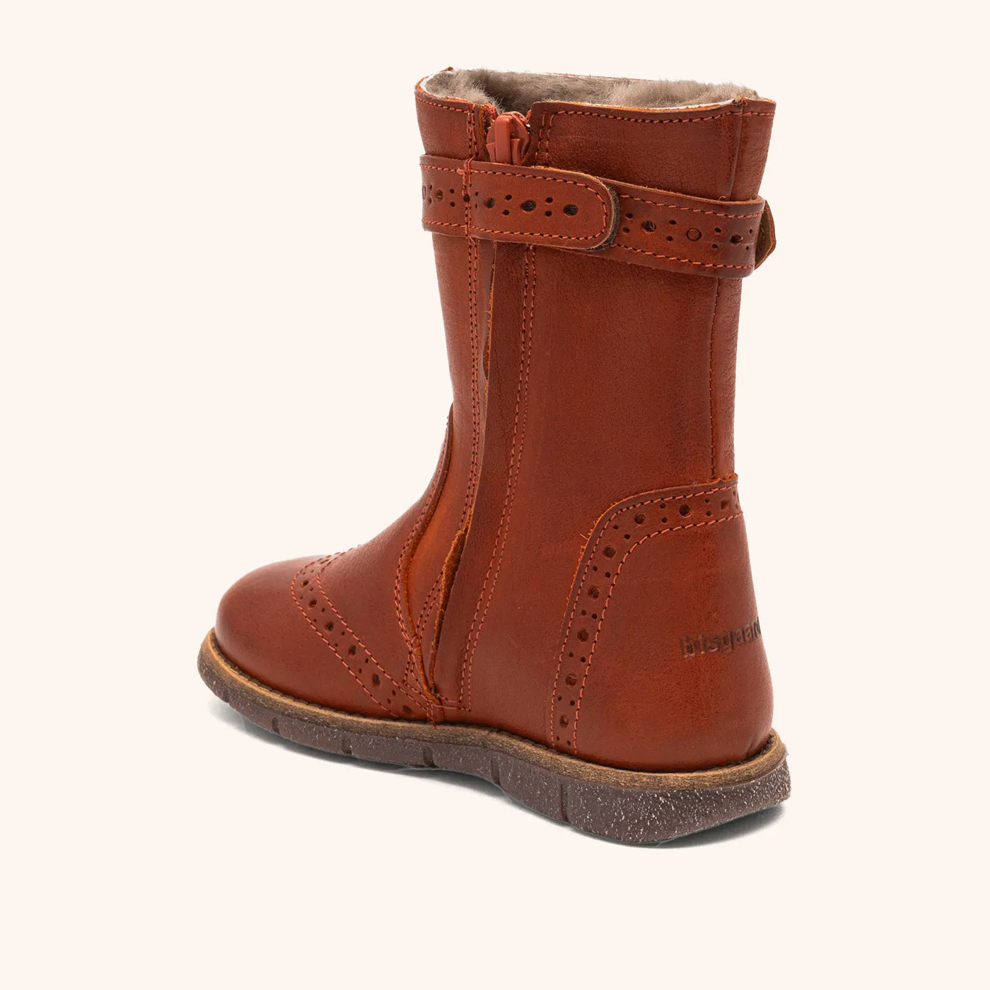 Bisgaard Noli Lamb vinterstøvle terracotta med lammeskind