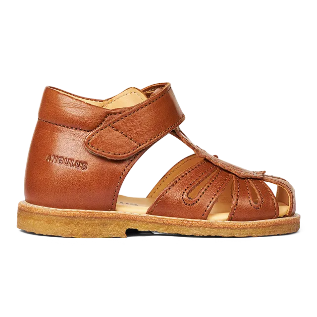 Angulus Begynder sandal med velcro og lukket tå
