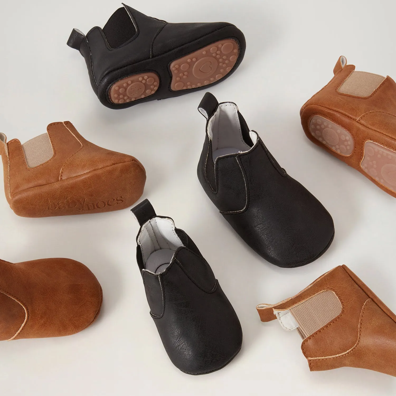 BabyMocs Little Wonderland støvle brun barfodsål