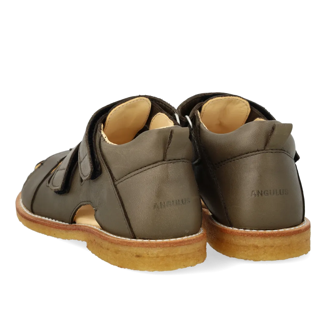 Angulus Sandal med velcro lædersandal børn rummelig