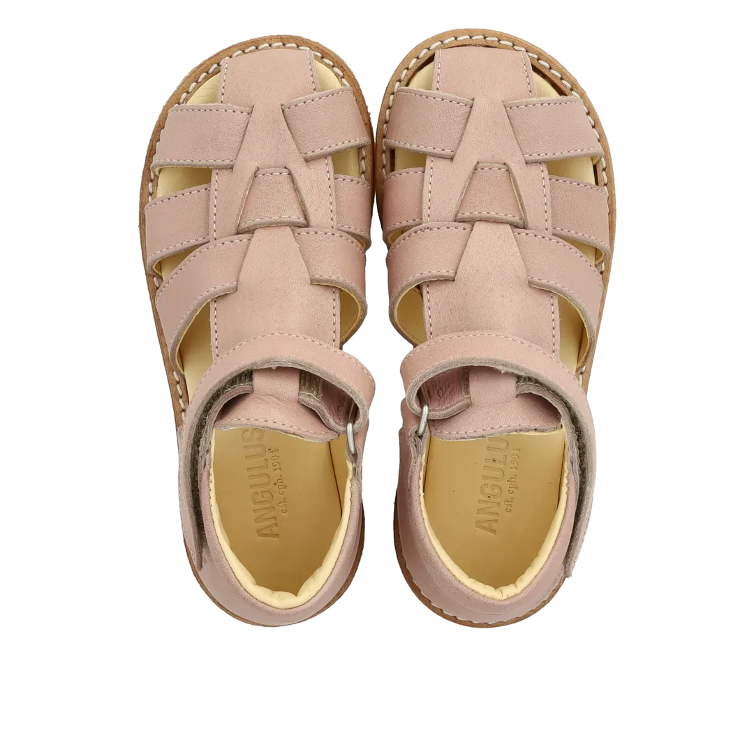 Angulus Begynder sandal med velcrolukning børnesandal læder