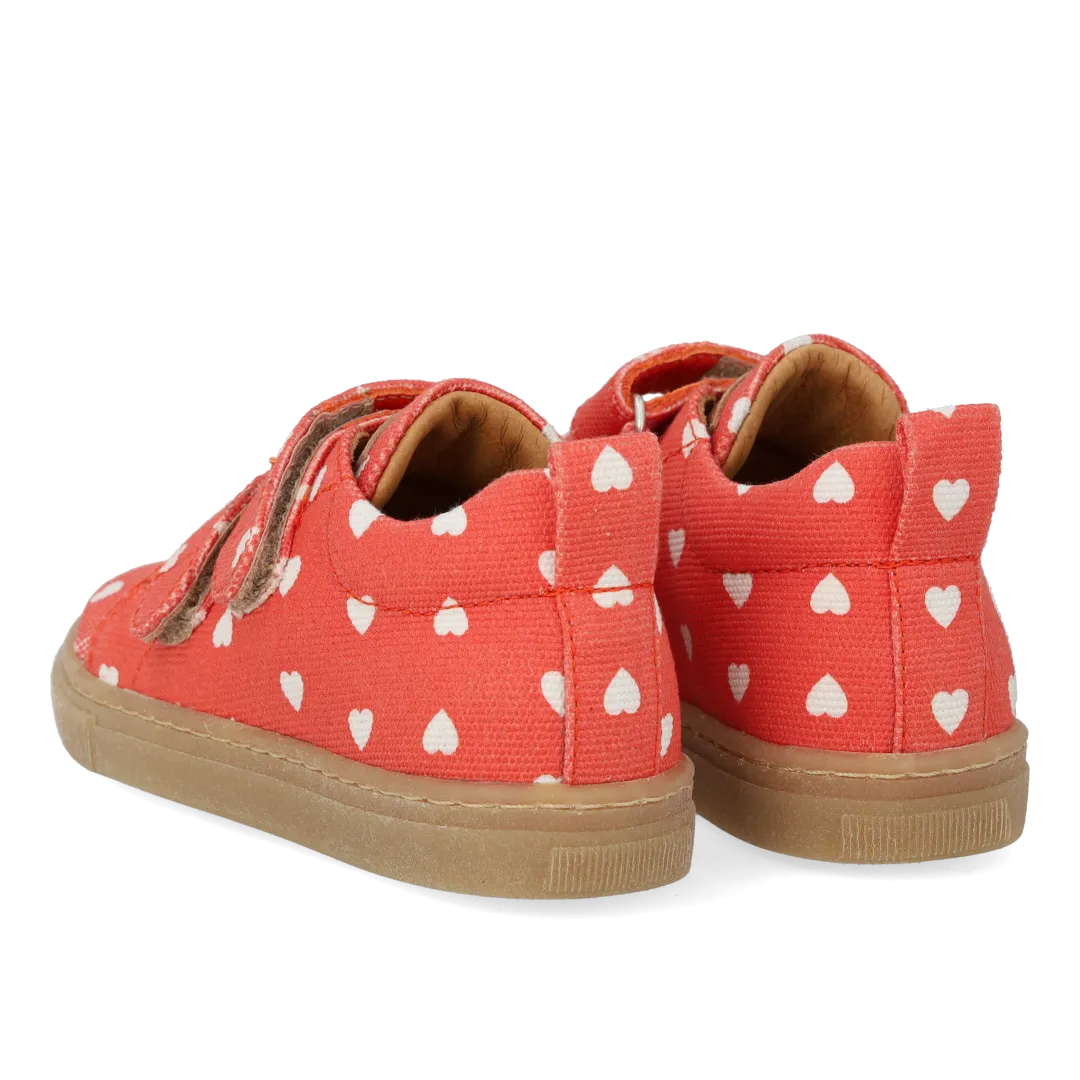 Angulus sneaker recycled bomuldskanvas velcro
