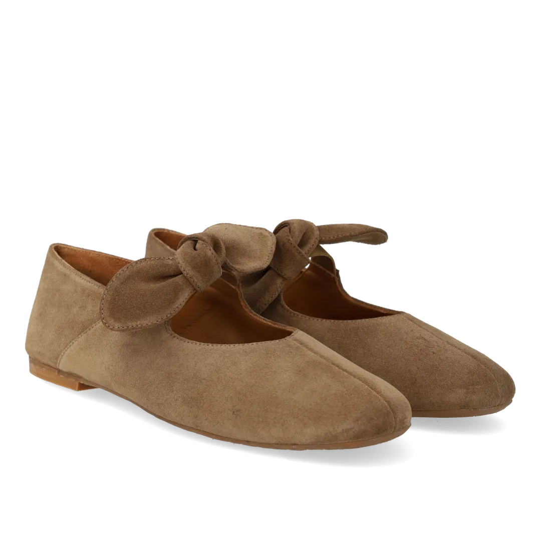 Angulus Ballerina med sløjfe lædersko