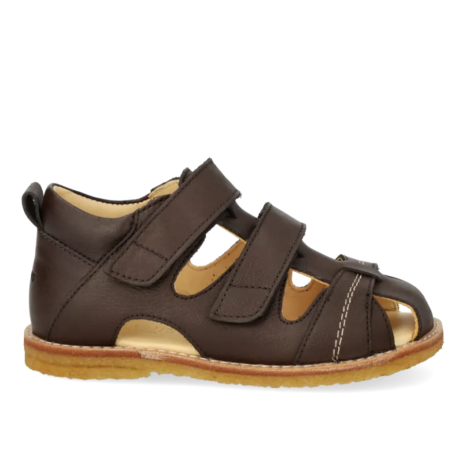 Angulus Begynder sandal velcro læder rummelig