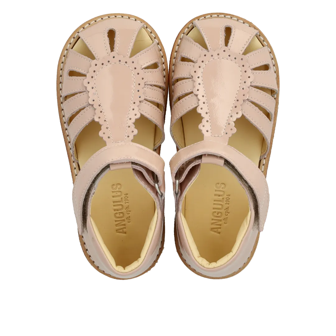 Angulus Begynder sandal med velcro sandal broderi