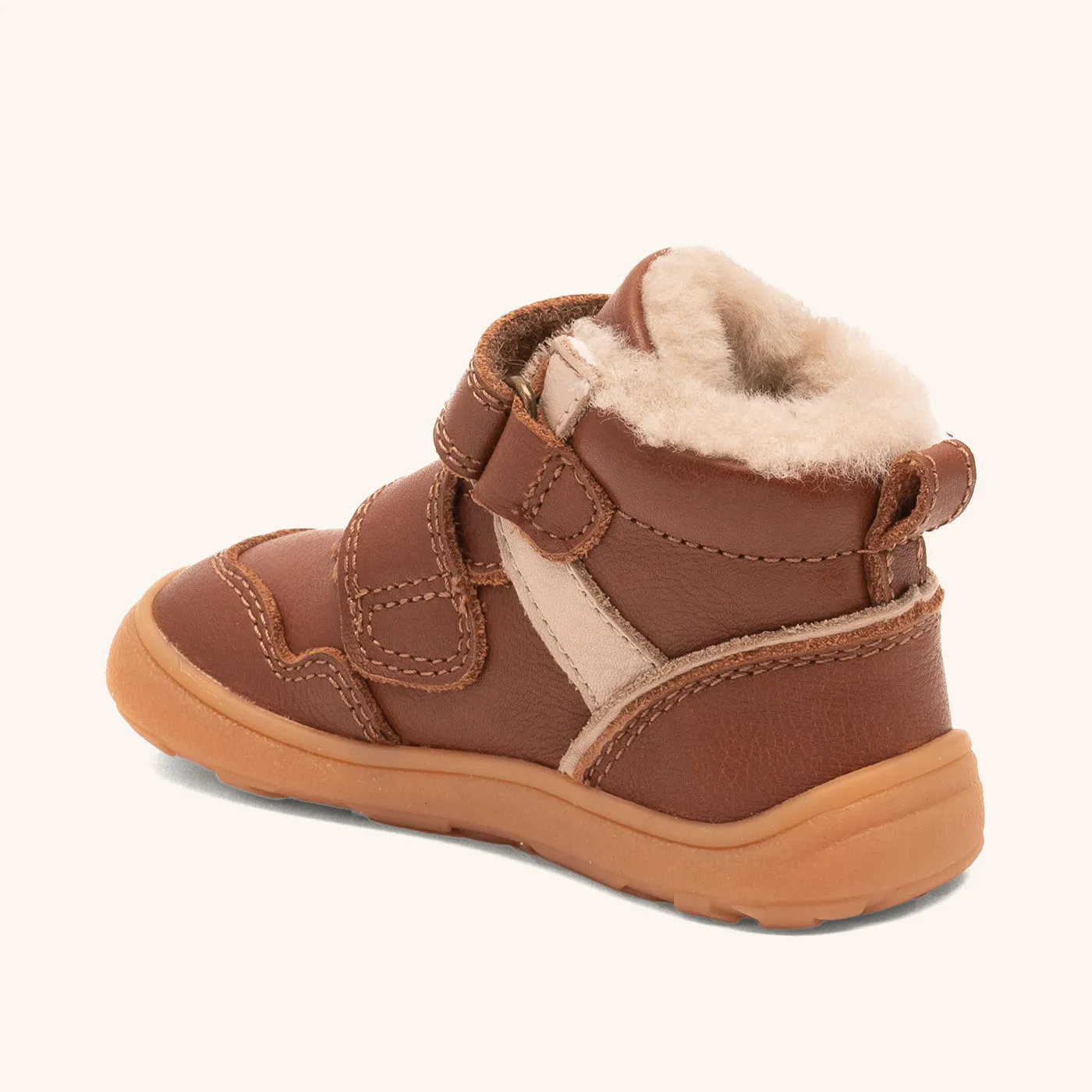 Bisgaard Becky Lamb barfodsstøvle whisky lammeskind