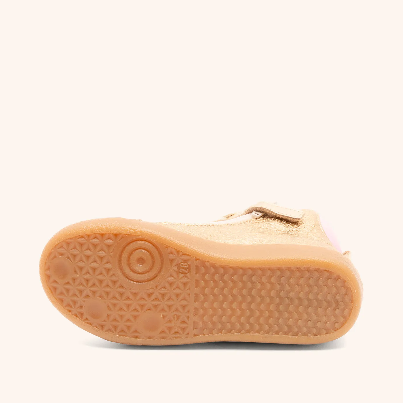 Bisgaard Gaia L høj sneaker guld læder