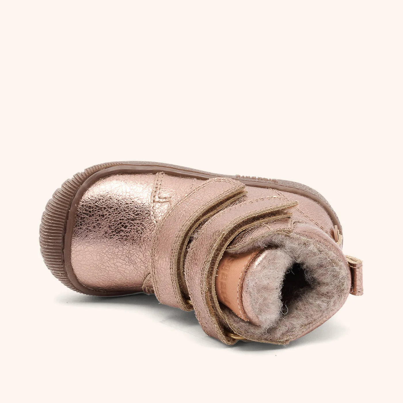 Bisgaard Evon Tex vinterstøvle rose gold uldfoer