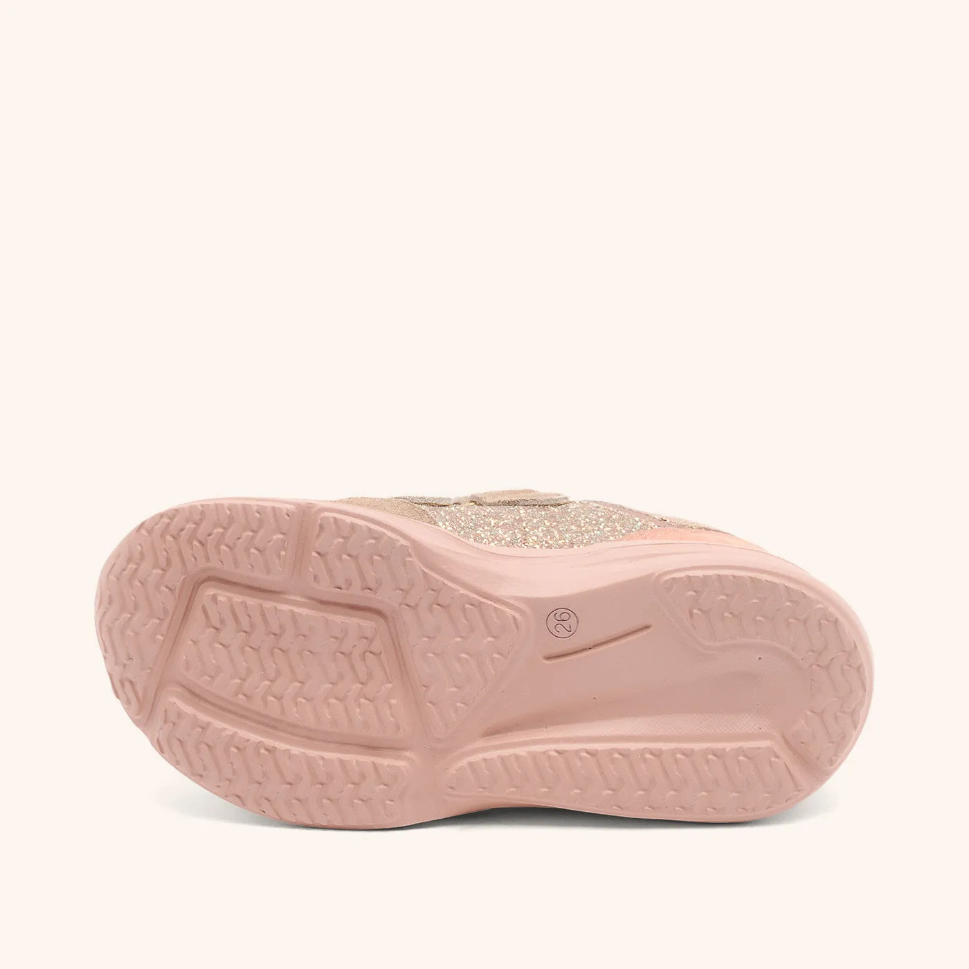 Bisgaard Yuki Tex sneaker glitter beige vandtæt