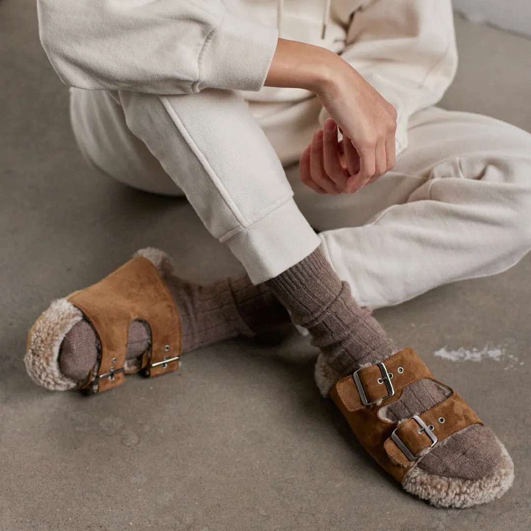Angulus Fodseng slip-on damesko lammeskind