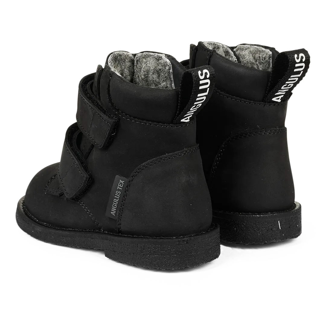 Angulus Begynder TEX-støvle med logobånd og velcrolukning vinterstøvle vandtæt