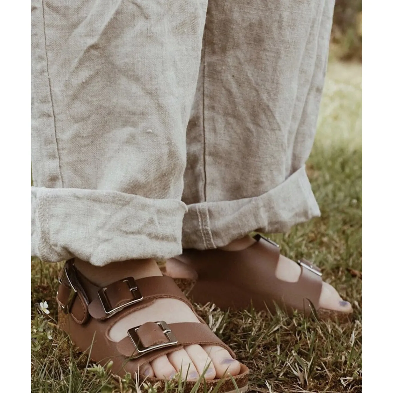 BabyMocs Chill sandal brun vegansk læder