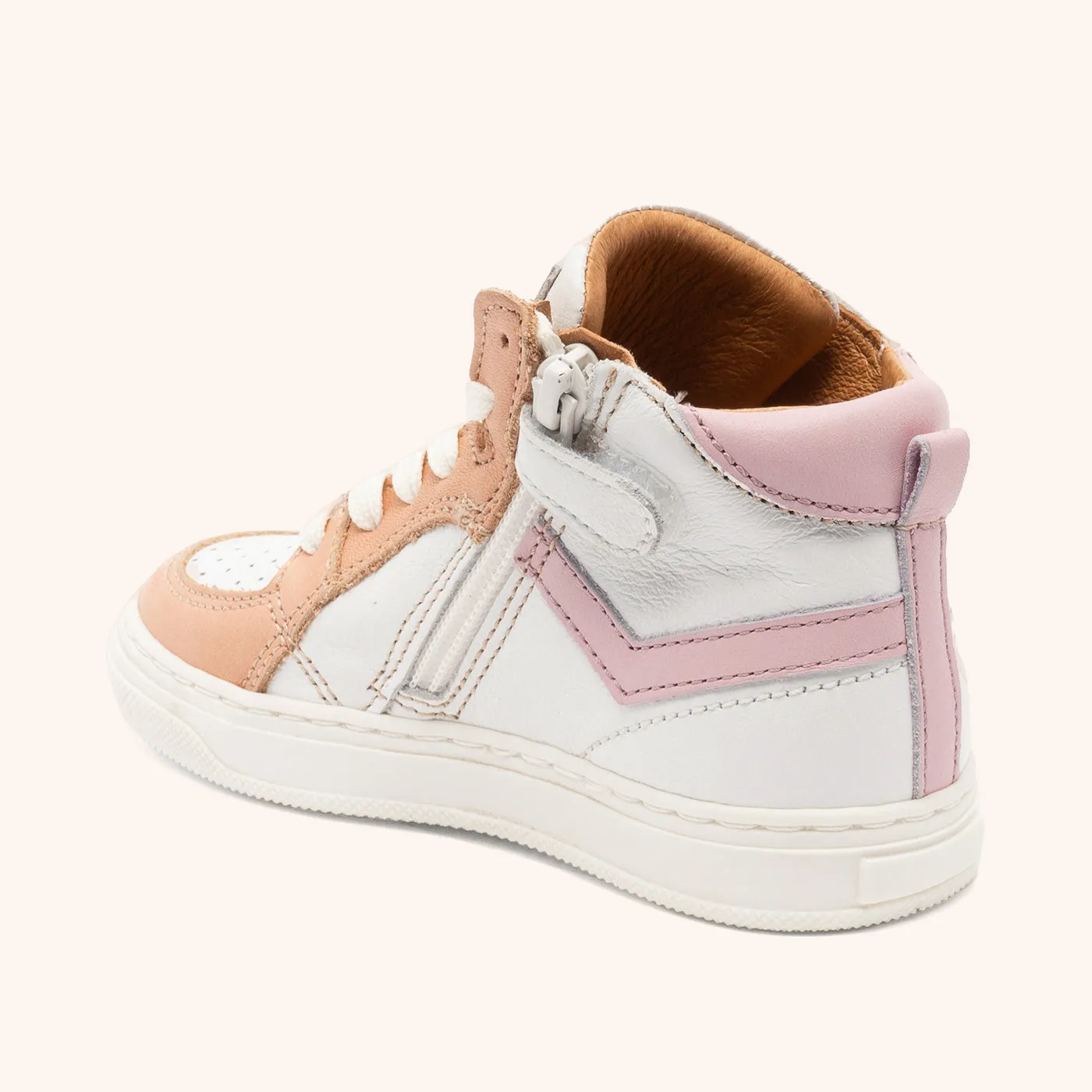 Bisgaard Isak sneaker white rose snøre