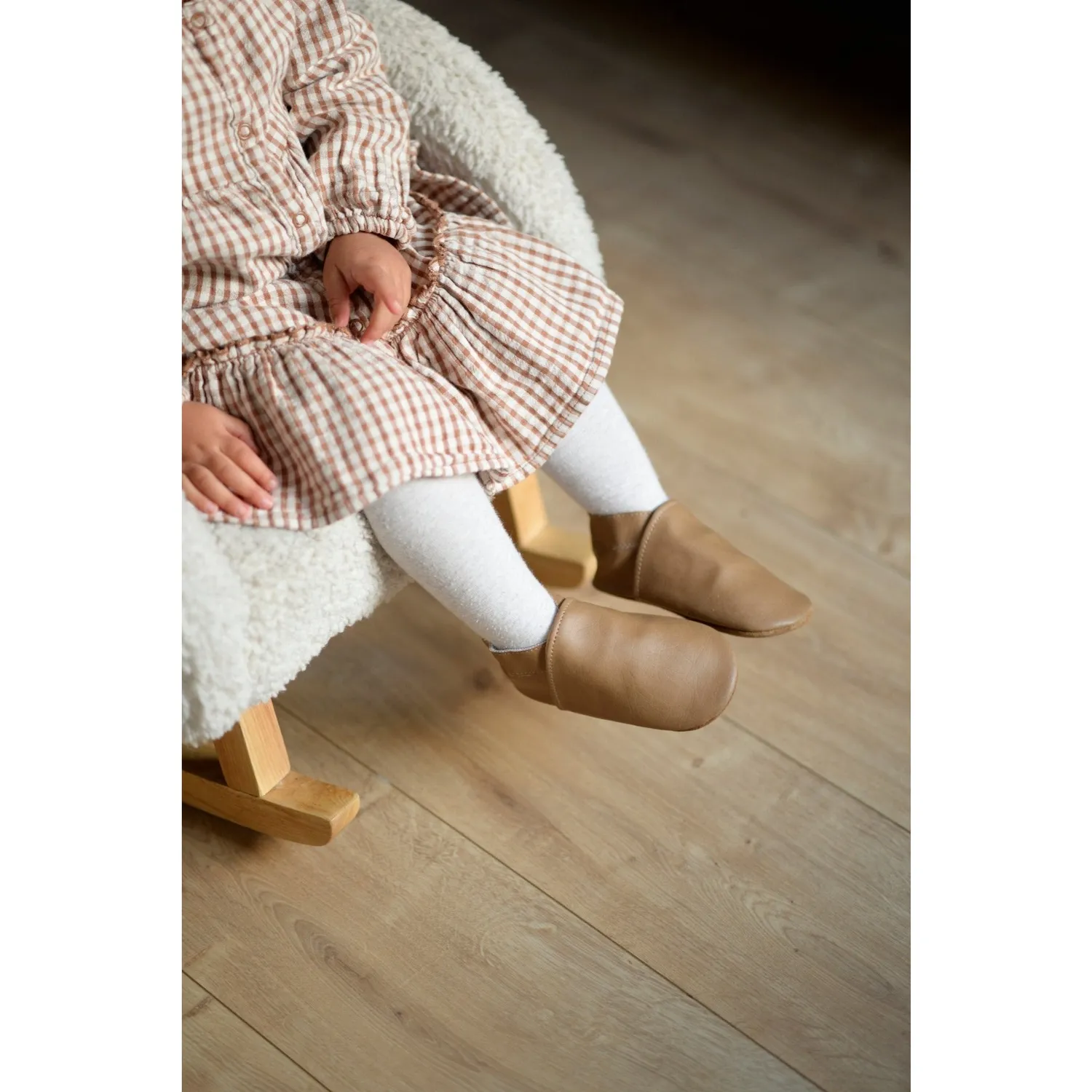 BabyMocs Barefoot Mocs mokkasiner cognac blød