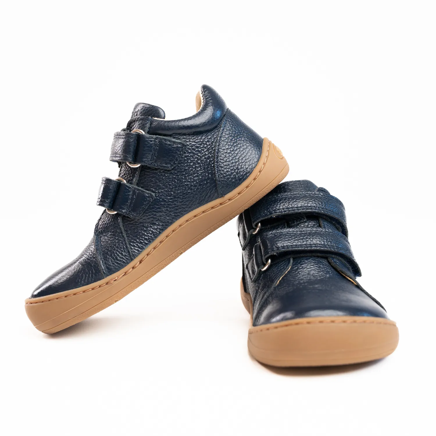 Gogsig Wilson Navy Blue barfodssko læder