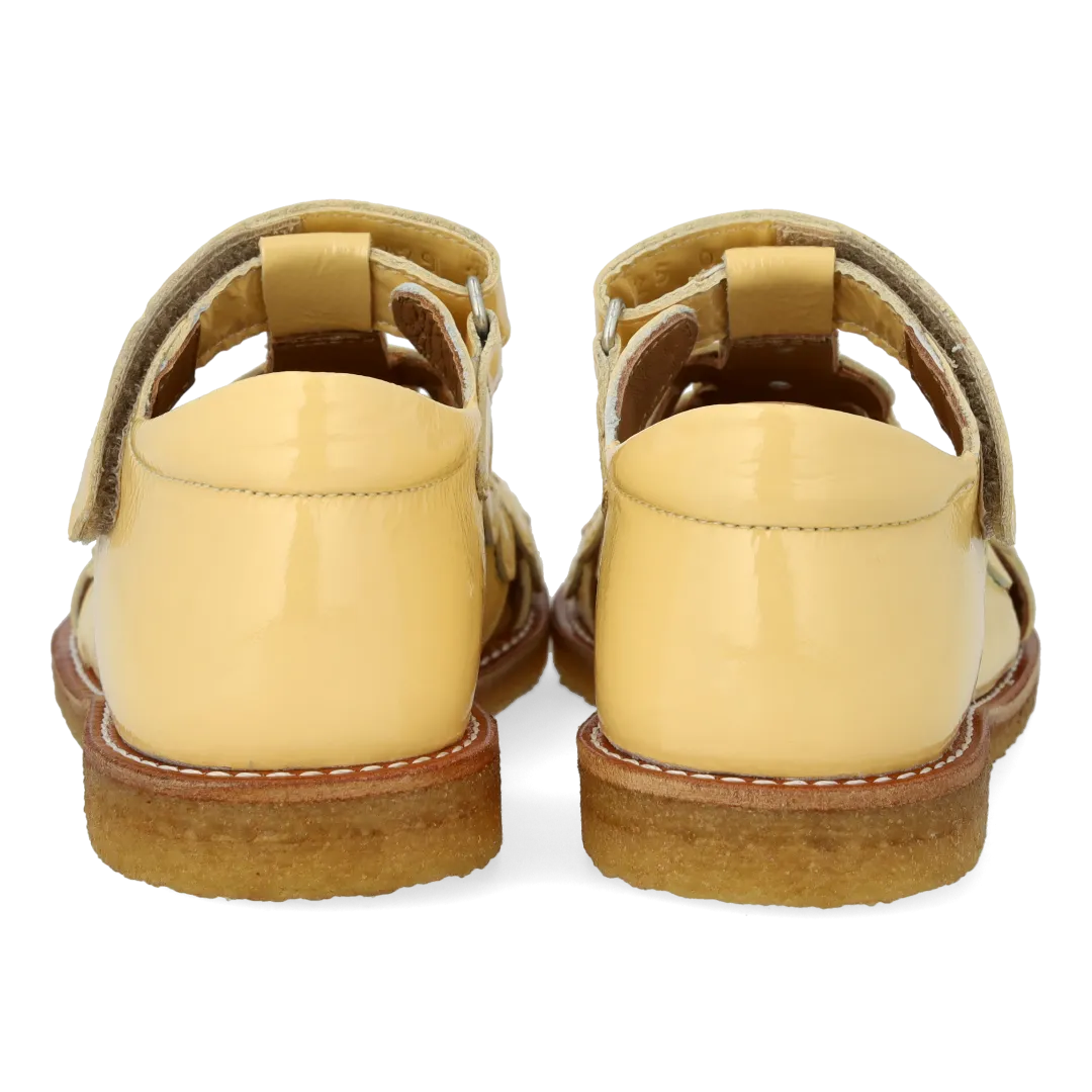 Angulus sandal børnesandal med lukket tå blomster